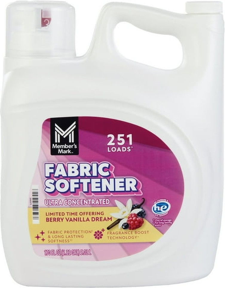 Liquid Fabric Softener, Berry Vanilla Dream, 251 loads, 170 fl. oz.