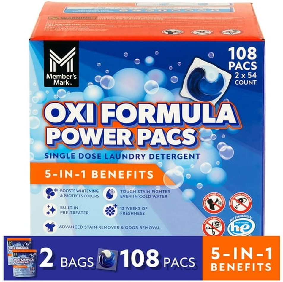 5-in-1 Oxi Formula Power Pacs, 108 ct.