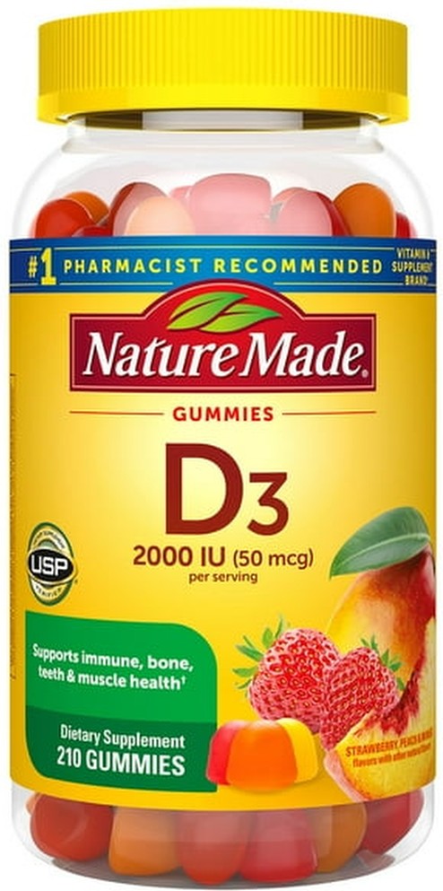 Vitamin D3 2000 IU Gummies, 210 ct.
