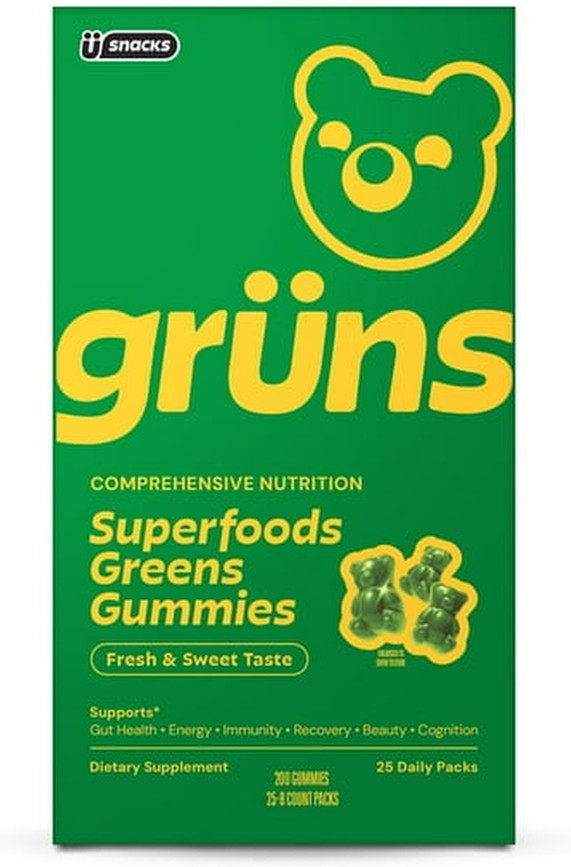 Adult Organic Superfood Greens Multivitamin Gummies, 25 ct.