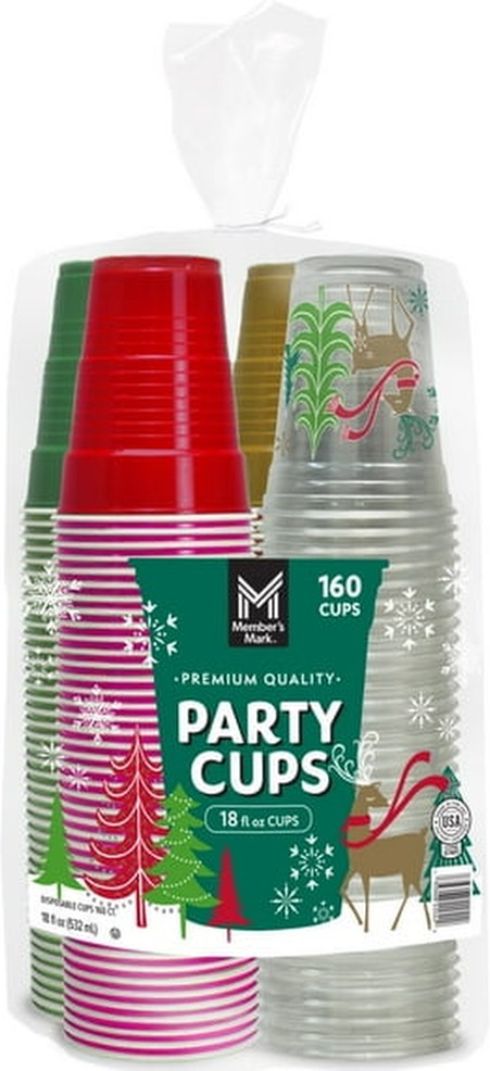 Premium Quality Holiday Cups, 18 fl. oz., 160ct.