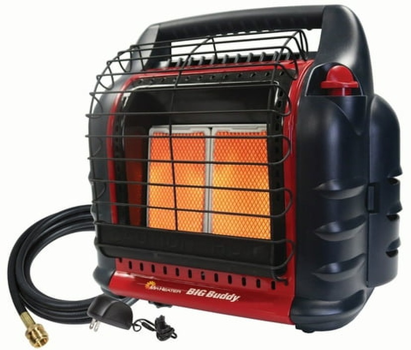 Portable Radiant Big Buddy Heater with Hose and Adapter