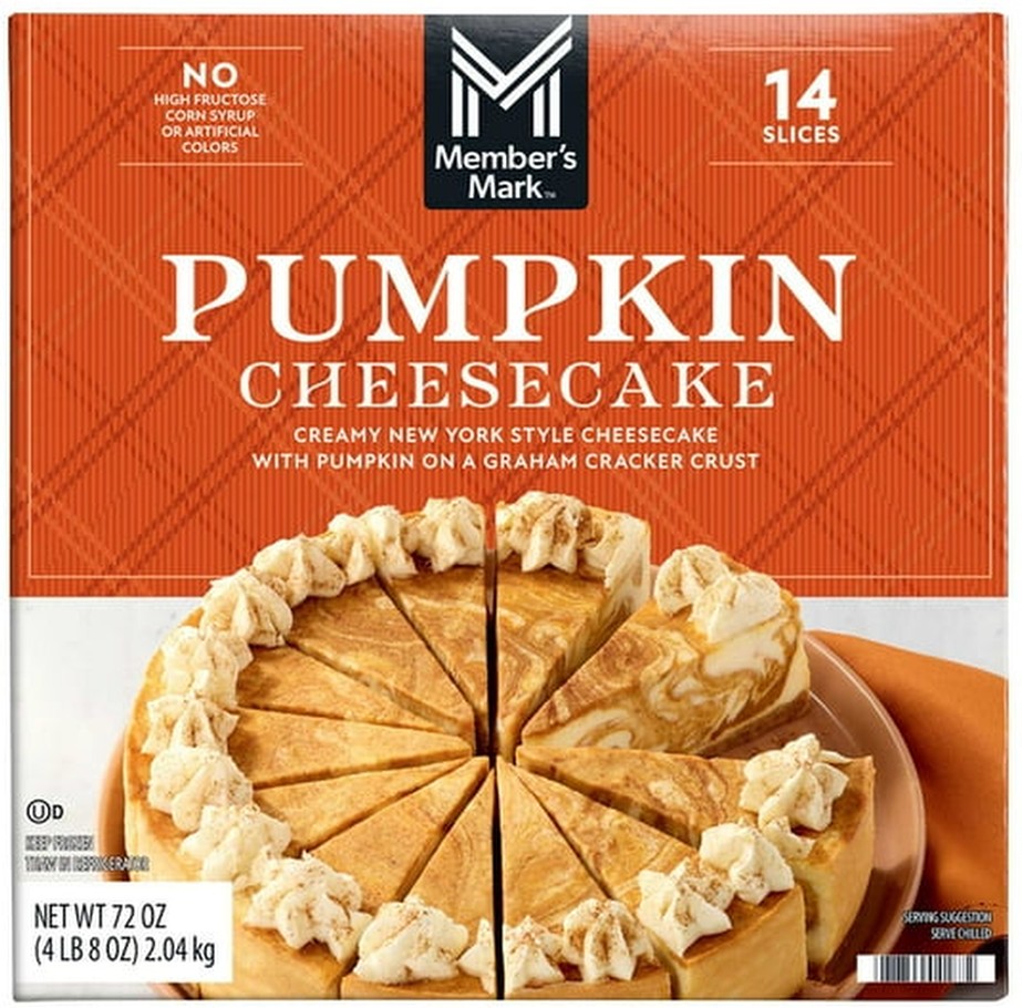 9" New York Style Pumpkin Cheesecake, Frozen, 14 slices