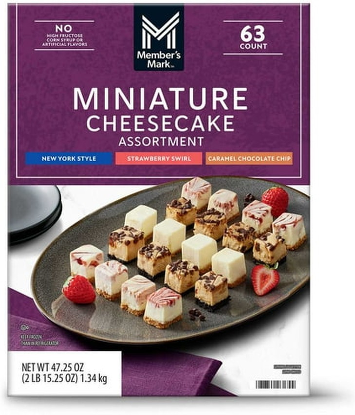 1"x1" Cheesecake Minis, Variety Pack, 63 ct.