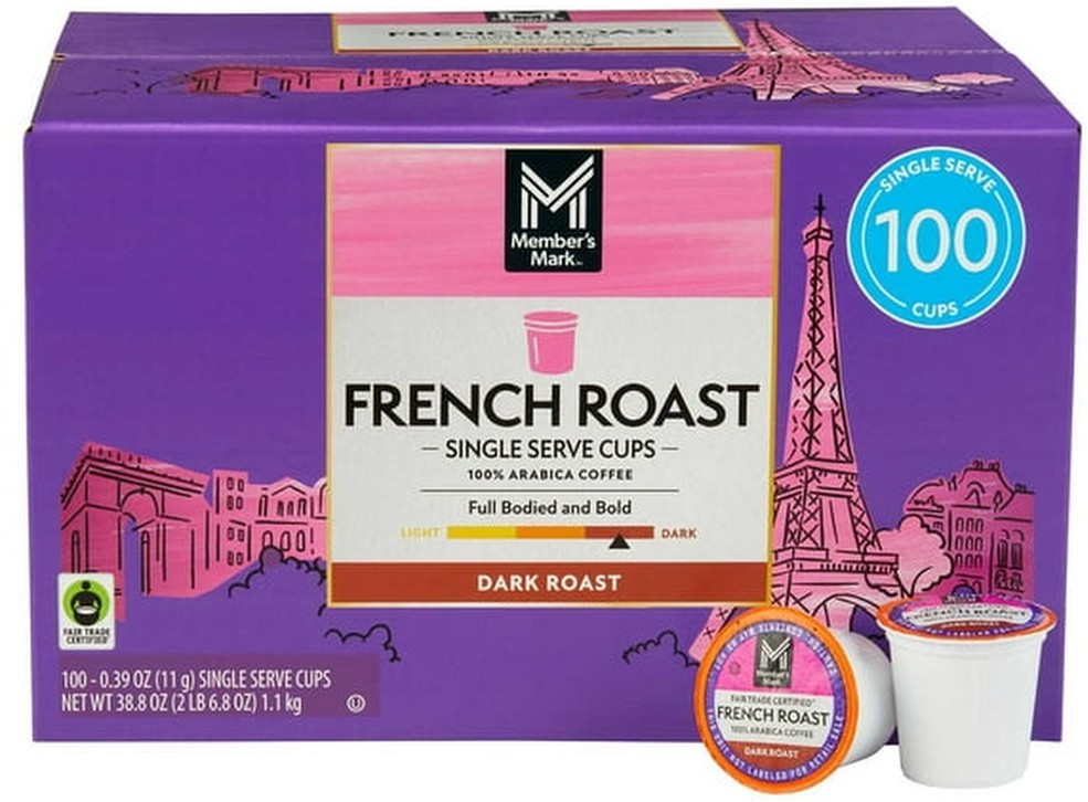Dark Roast Coffee Pods, French, 100 ct.