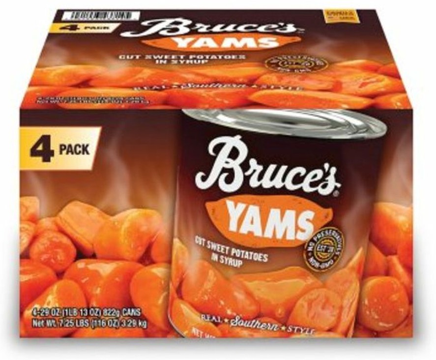 Yams Cut Sweet Potatoes In Syrup