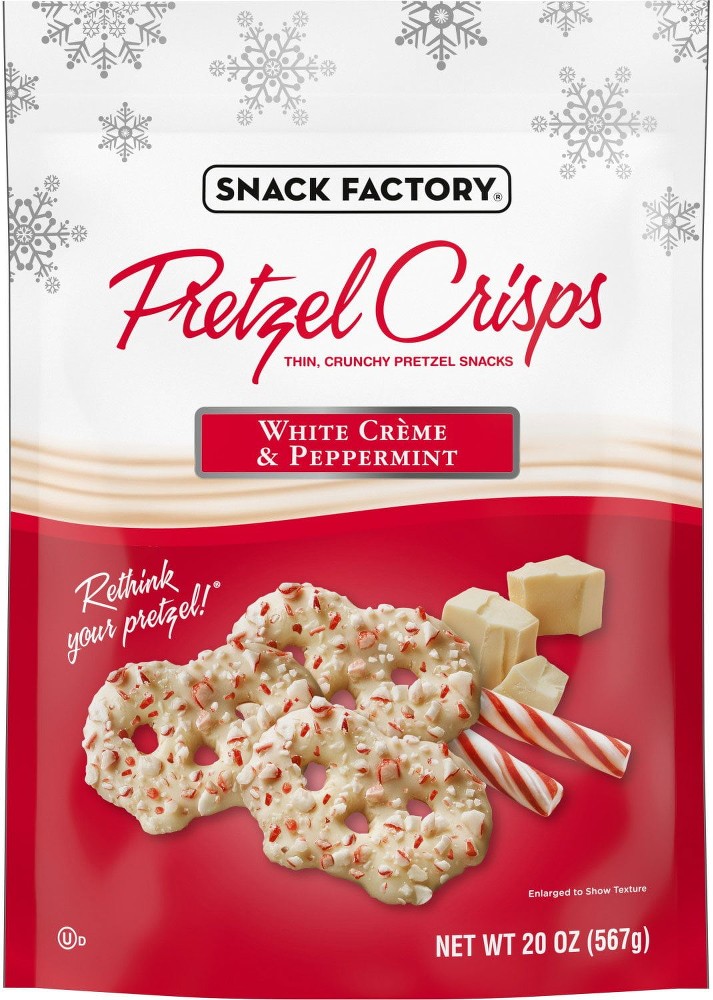 Holiday White Creme & Peppermint Covered Pretzels, 20 oz.