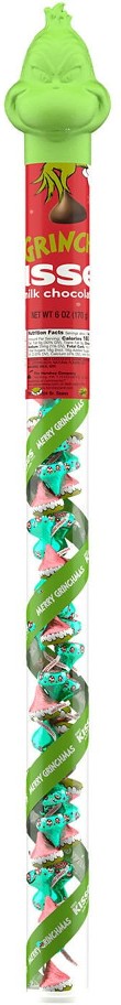 KISSES Grinch Christmas Milk Chocolate Candy, 6 oz.