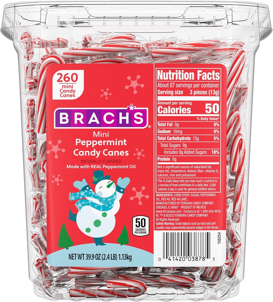 Candy Canes, Mini, 260 ct.