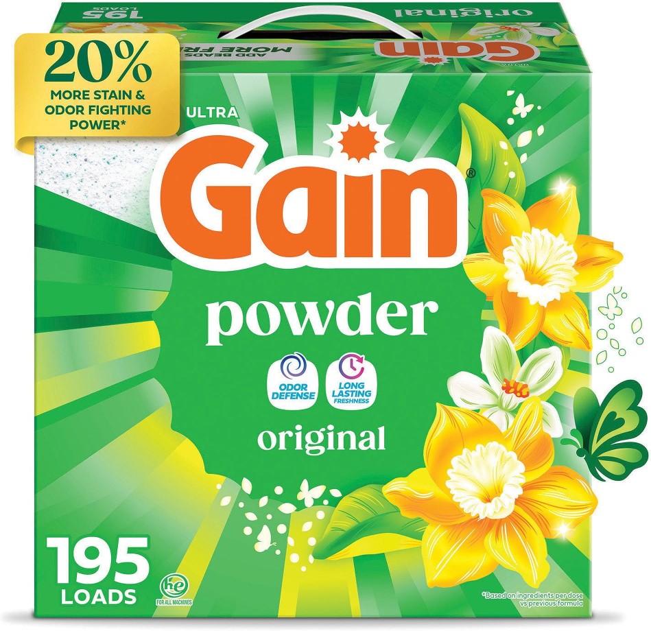Powder Laundry Detergent, Original, 195 loads, 180 oz.