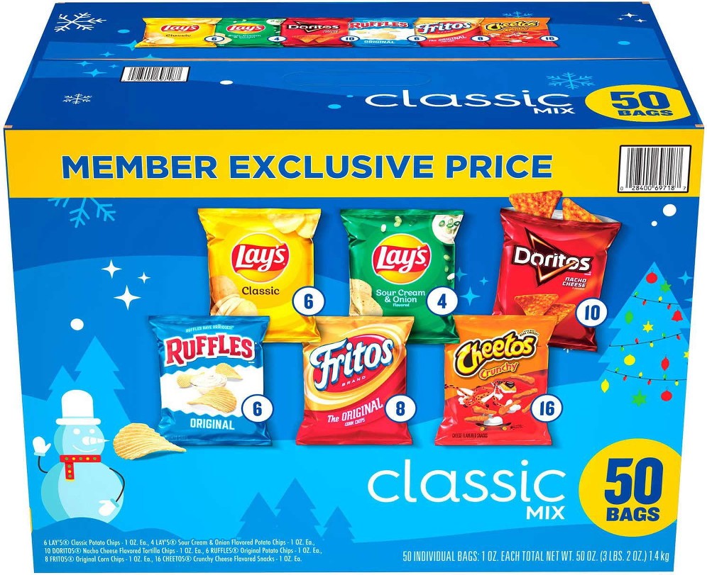 Classic Mix Variety Pack Chips, 50 pk.