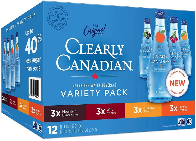 Sparkling Water Variety Pack, 11 fl. oz., 12 pk.