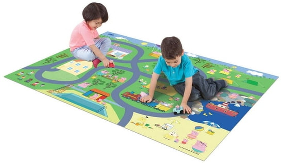 Jumbo Floor Playmat with 2 Character Vehicles
