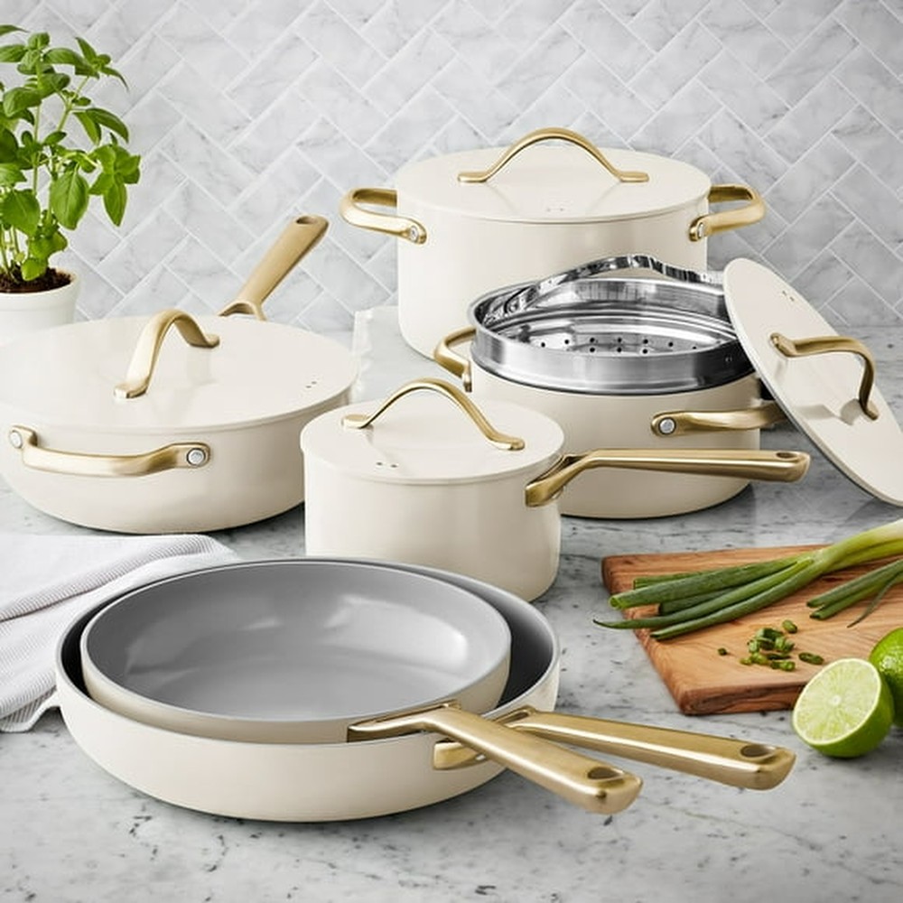 11-Piece Modern Ceramic Cookware Set