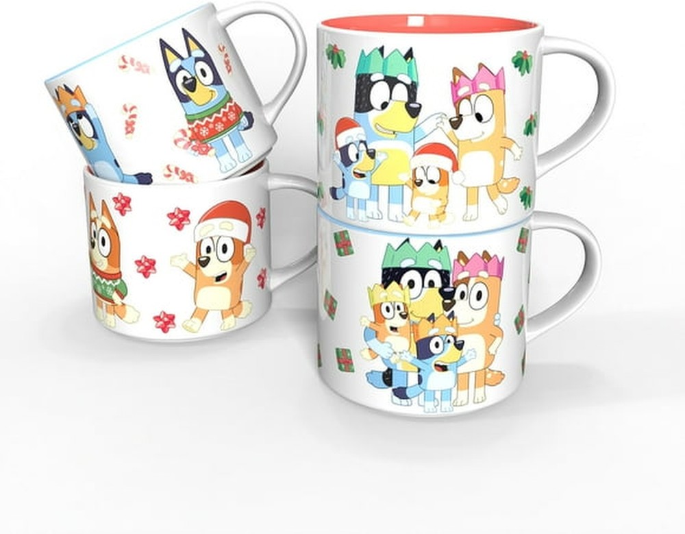 15oz 4pk Ceramic Holiday Mugs in Gift Box