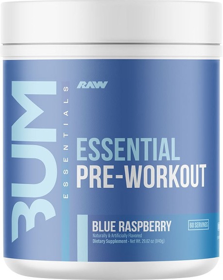 Nutrition CBUM Essential Pre Workout Powder, Blue Raspberry, 1.78 lbs.