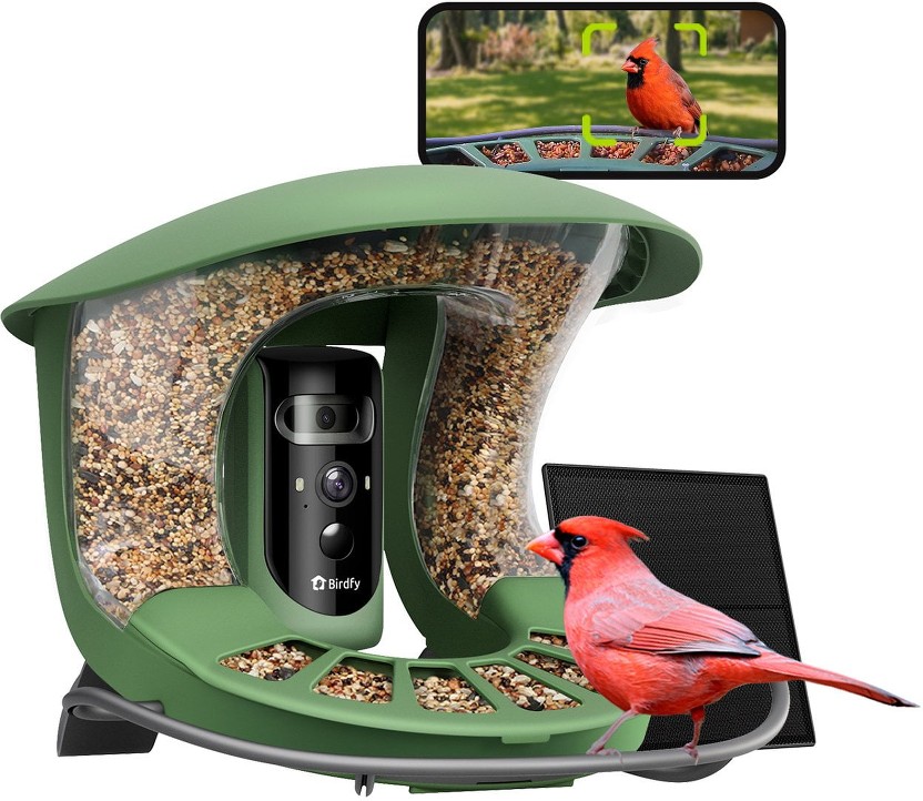 Solar Powered Bird Feeder 2 Pro with AI Camera