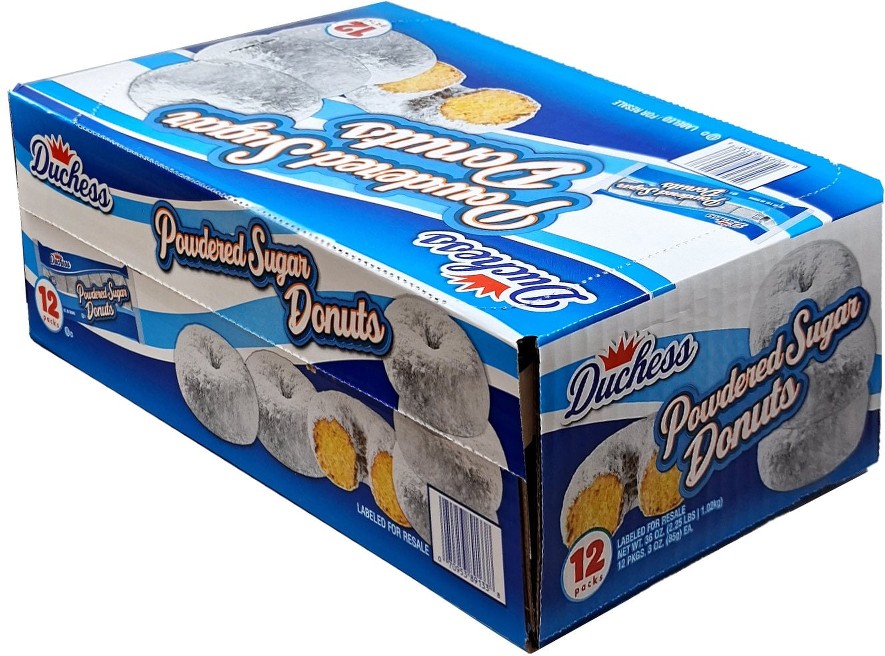 Mini Powdered Sugar Donuts, 3 oz, 12 pk.