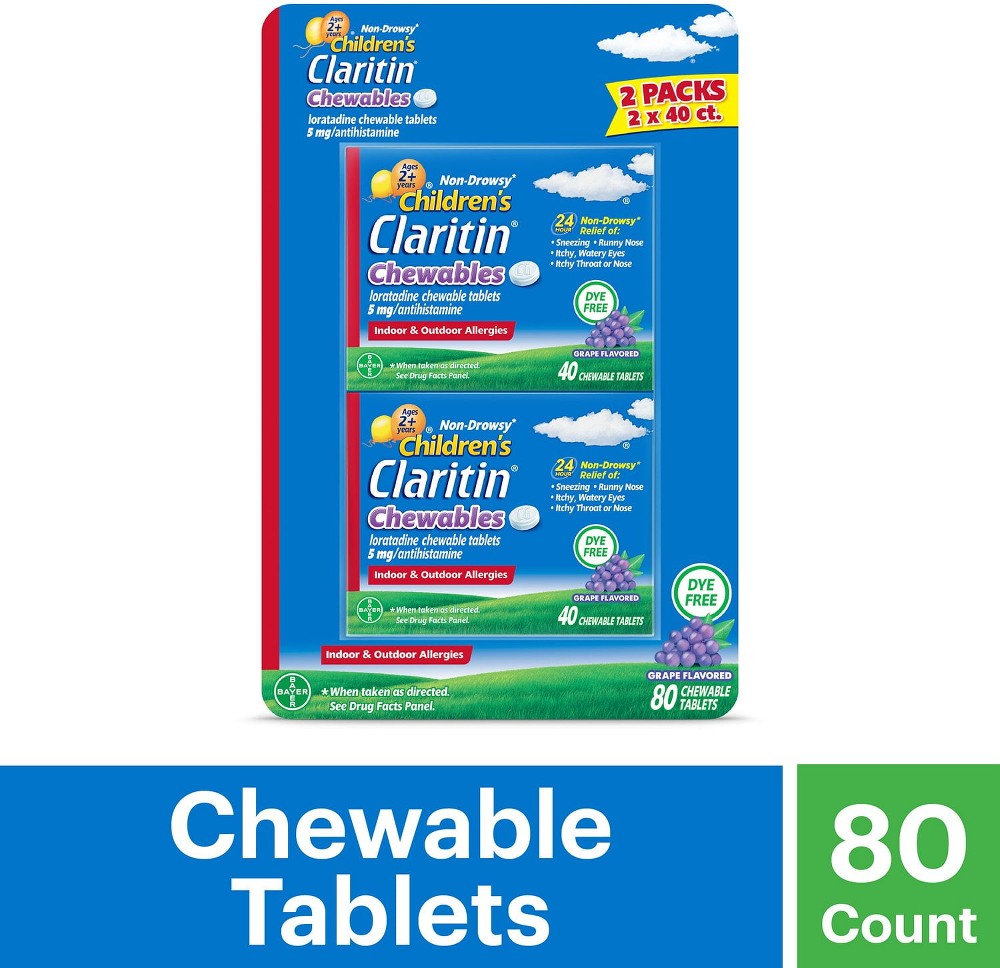 Children's Chewable Grape Tablets, 80 ct.