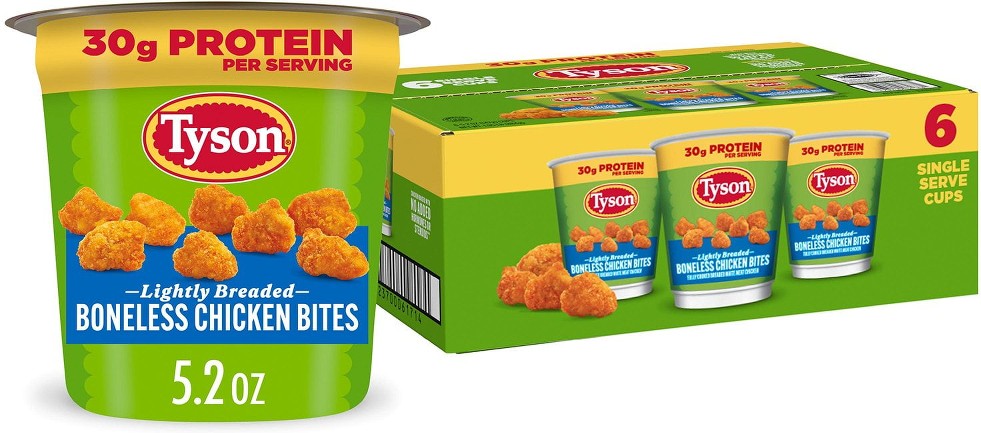 Lightly Breaded Boneless Chicken Bites Cup, Frozen, 6 ct.