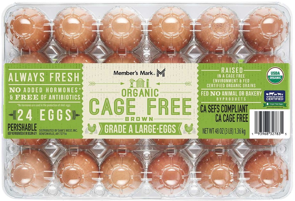 Organic Cage Free Brown Grade A Large Eggs