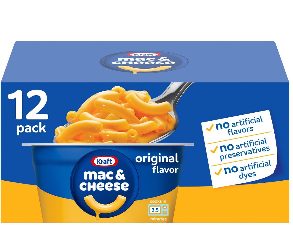 Original Macaroni and Cheese Easy Microwavable Dinner, 2.05 oz., 12 pk.