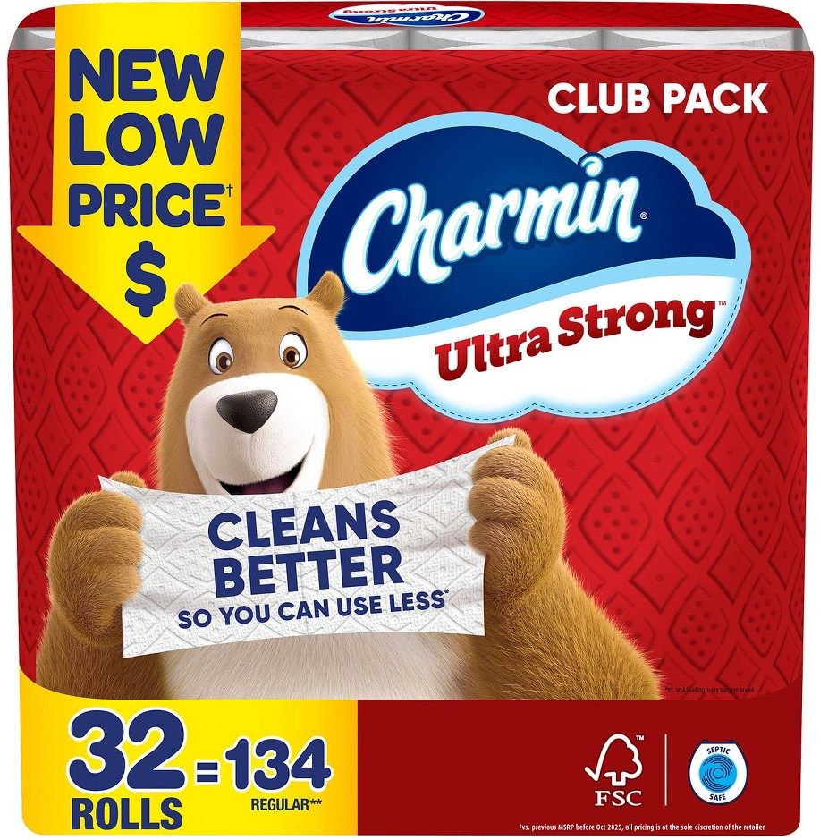 Ultra Strong 2-Ply Toilet Paper 32 rolls, 231 sheets/roll