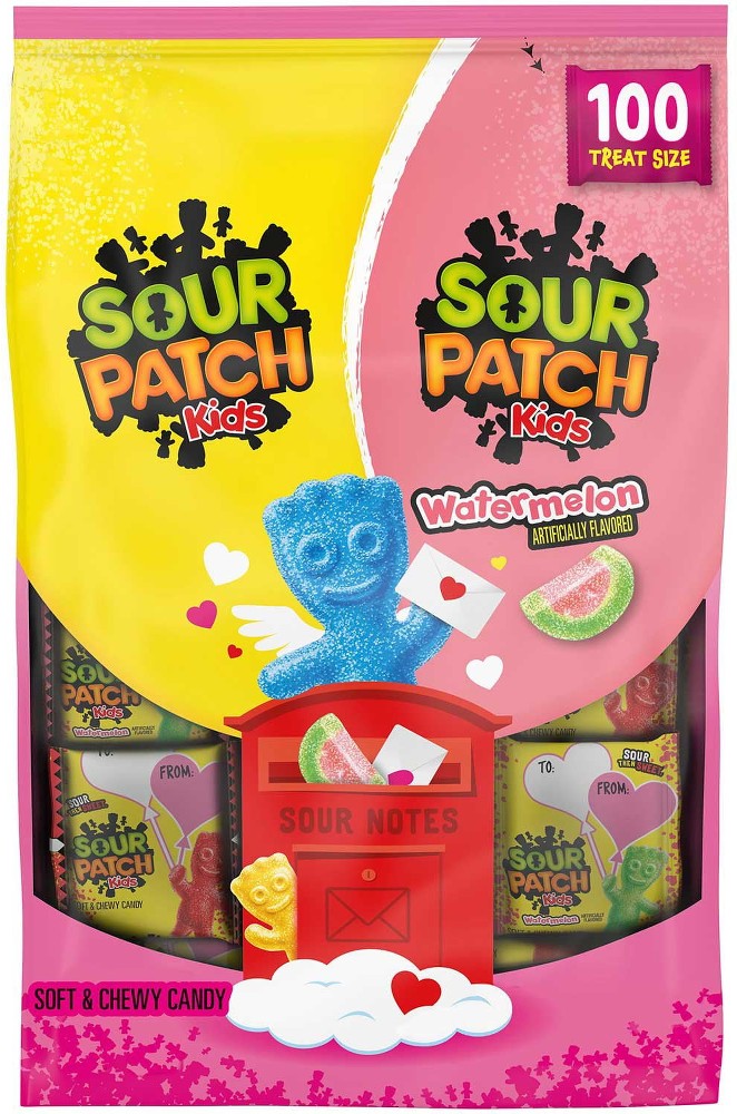 Original & Watermelon Valentine's Day Candy, 100 pcs.