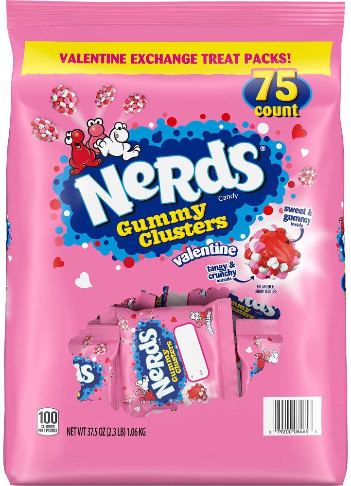 Valentine's Gummy Cluster, Treat Packs, 75 pk.