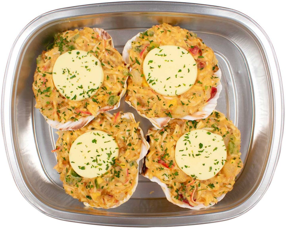 Seafood Stuffed Scallop Shells, 4 oz., 4 ct.