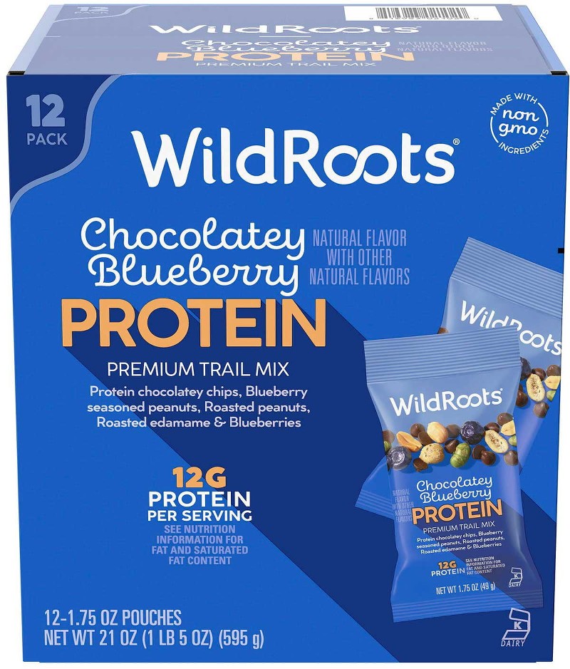 Chocolatey Blueberry Protein Single Serve Trail Mix, 1.75 oz., 12 pk.