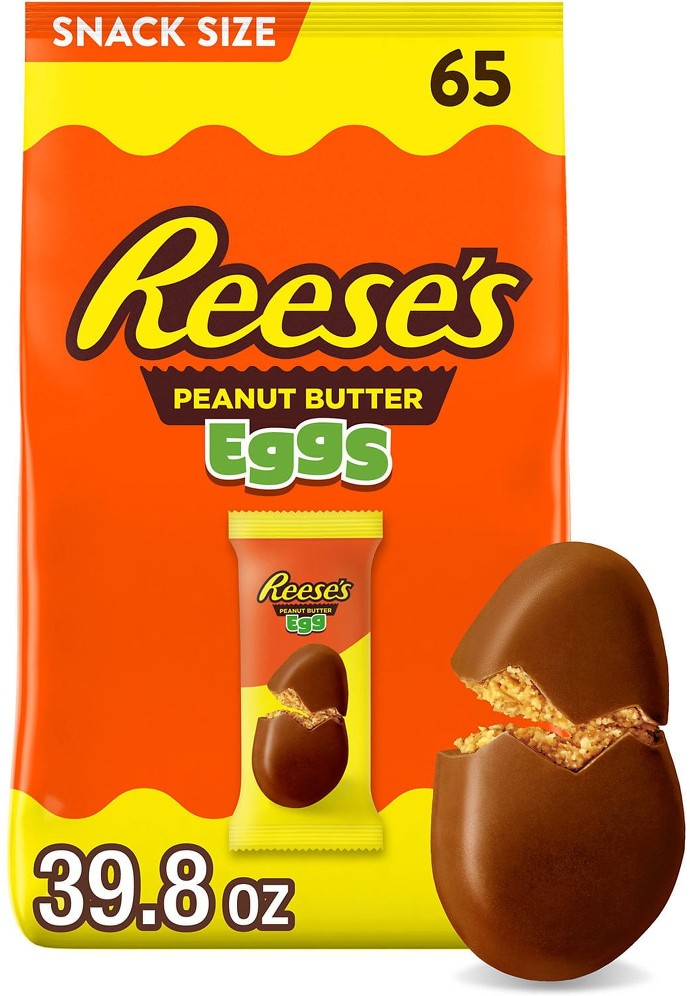 REESE'S Milk Chocolate Peanut Butter Eggs Easter Candy 65 pcs.