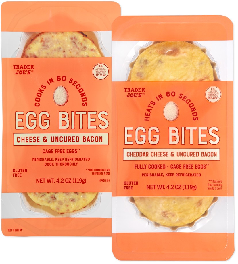 Egg Bites Cheddar Cheese & Uncured Bacon