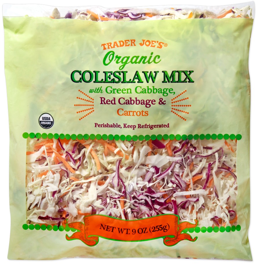 Organic Shredded Green & Red Cabbage with Orange Carrots