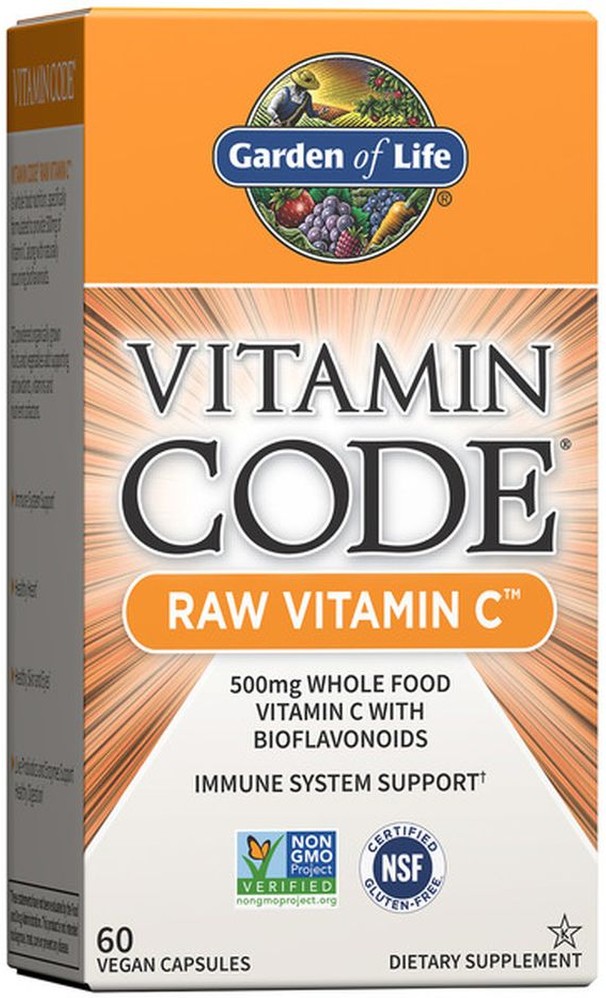 Raw Vitamin C 500 Mg Whole Food Vitamin C With Bioflavonoids Immune System Support Dietary Supplement Vegan Capsules