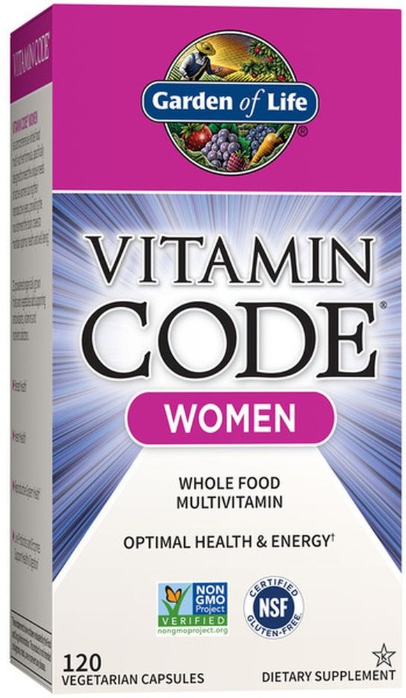 Women Whole Food Multivitamin Optimal Health & Energy Dietary Supplement Vegetarian Capsules
