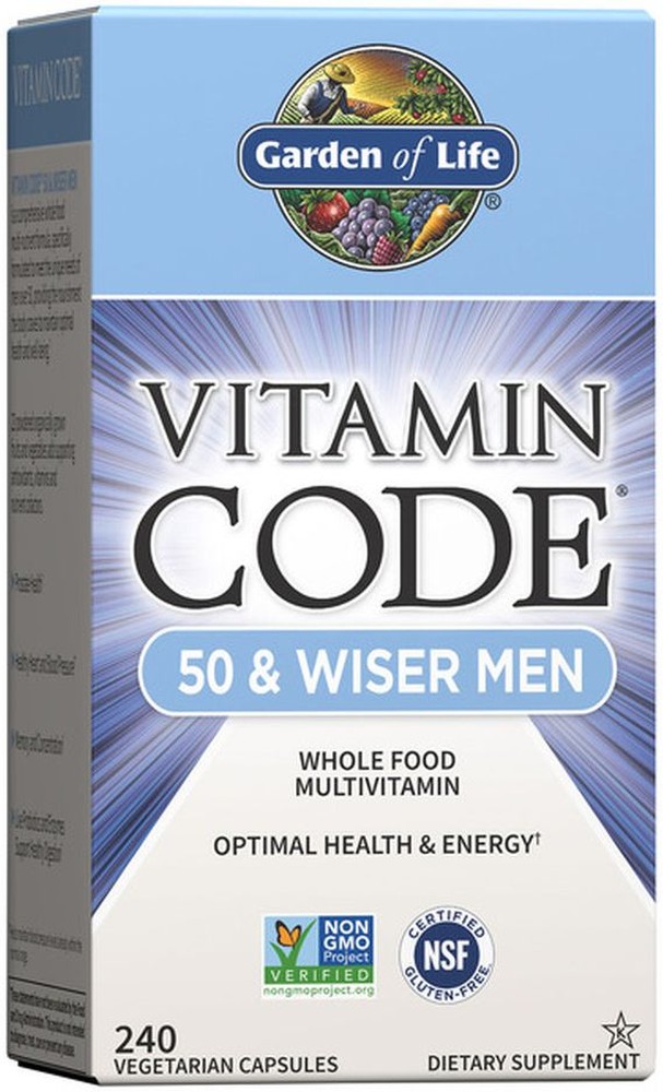 Vitamin Code 50 & Wiser Men Food Dietary Supplement