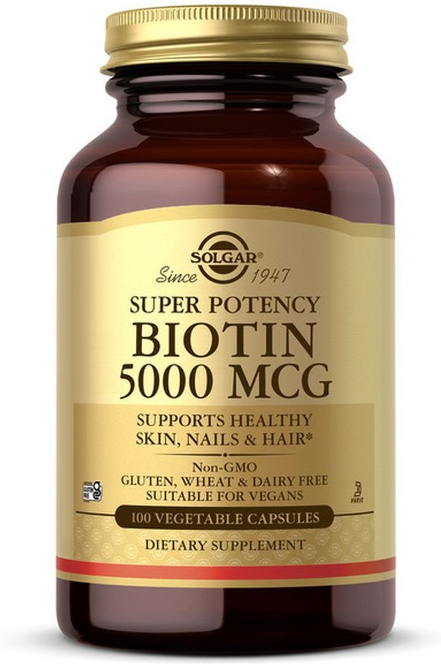 Biotin, Super Potency, 5000 mcg, Vegetable Capsules