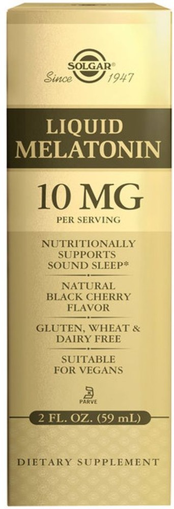 Melatonin, 10 mg, Black Cherry, Liquid