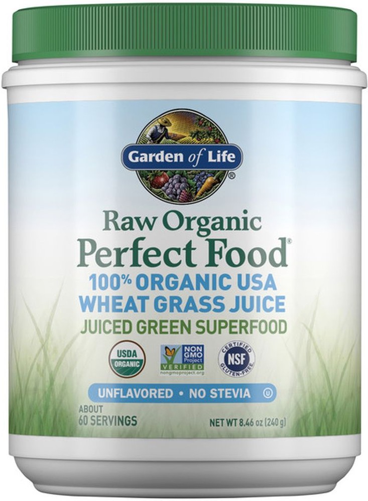 Perfect Food, Raw Organic, Wheat Grass Juice, Unflavored