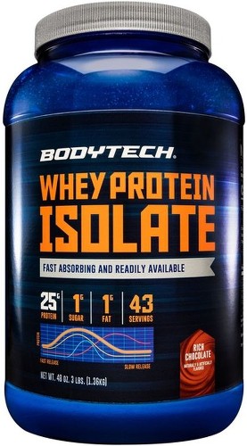 Whey Protein Isolate Powder - Rich Chocolate (3 Lbs. / 43 Servings)