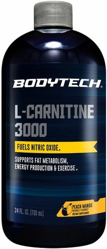 L-Carnitine 3000 Supports Fat Metabolism, Energy Production & Muscle Recovery - Peach Mango (24 fl o