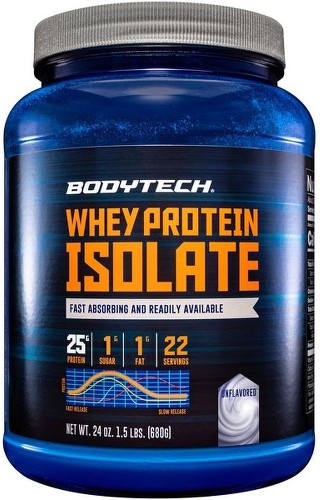 Whey Protein Isolate - Unflavored (1.5 Lbs. / 23 Servings)