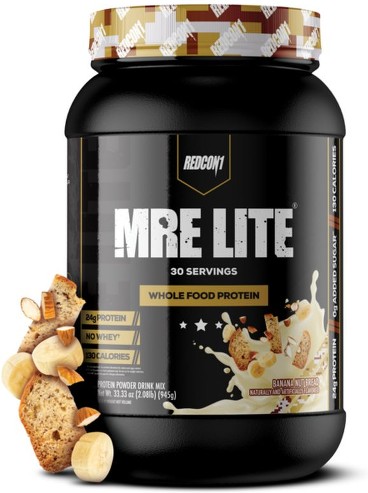 MRE LITE, Whole Food Protein Powder, Banana Nut Bread