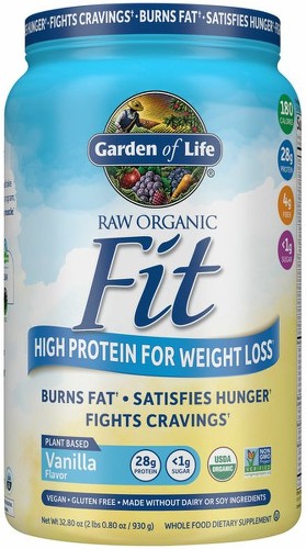 Raw Organic Fit Plant Based High Protein 28 G Fiber 8 G Sugar <1 G For Weight Loss Whole Food Dietary Supplement Powder