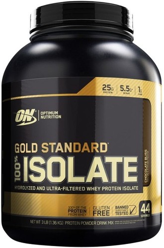 Chocolate Bliss Flavored Gold Standard 100% Isolate Protein Powder Drink Mix