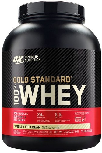 Gold Standard 100% Whey Protein Powder Vanilla Ice Cream 5 lbs.