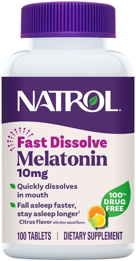 Melatonin 10mg Citrus Flavored Fast Dissolve Tablets