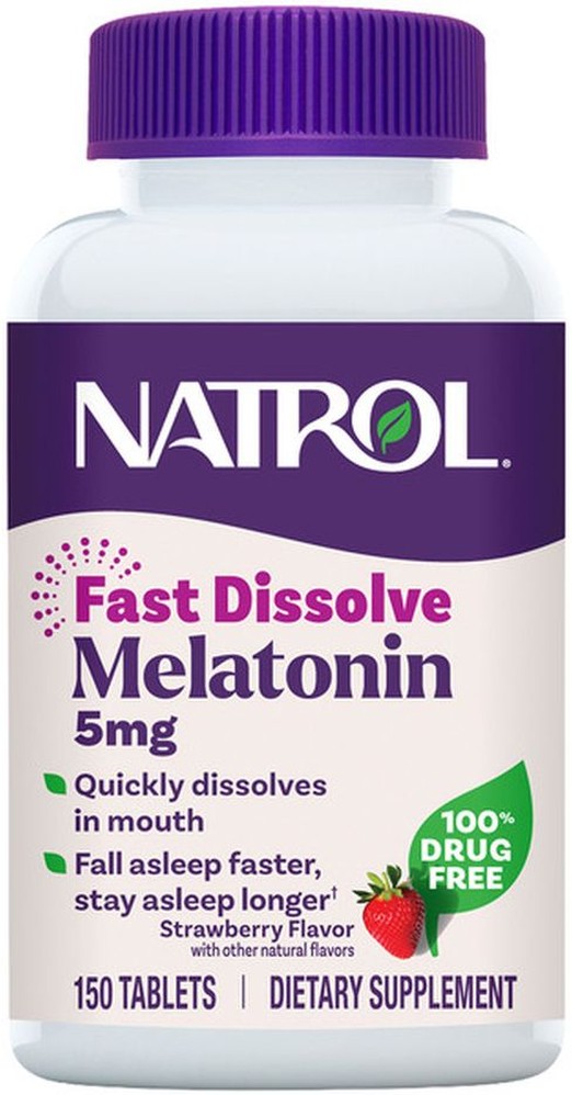 Melatonin 5mg Strawberry Flavored Fast Dissolve Tablets