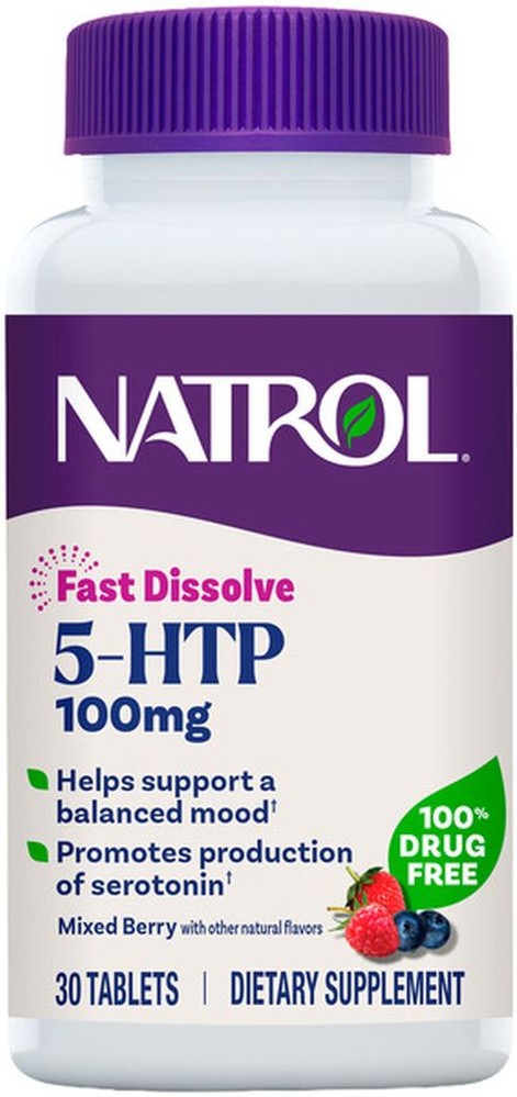 5-HTP 100mg Mixed Berry Flavored Fast Dissolve Tablets